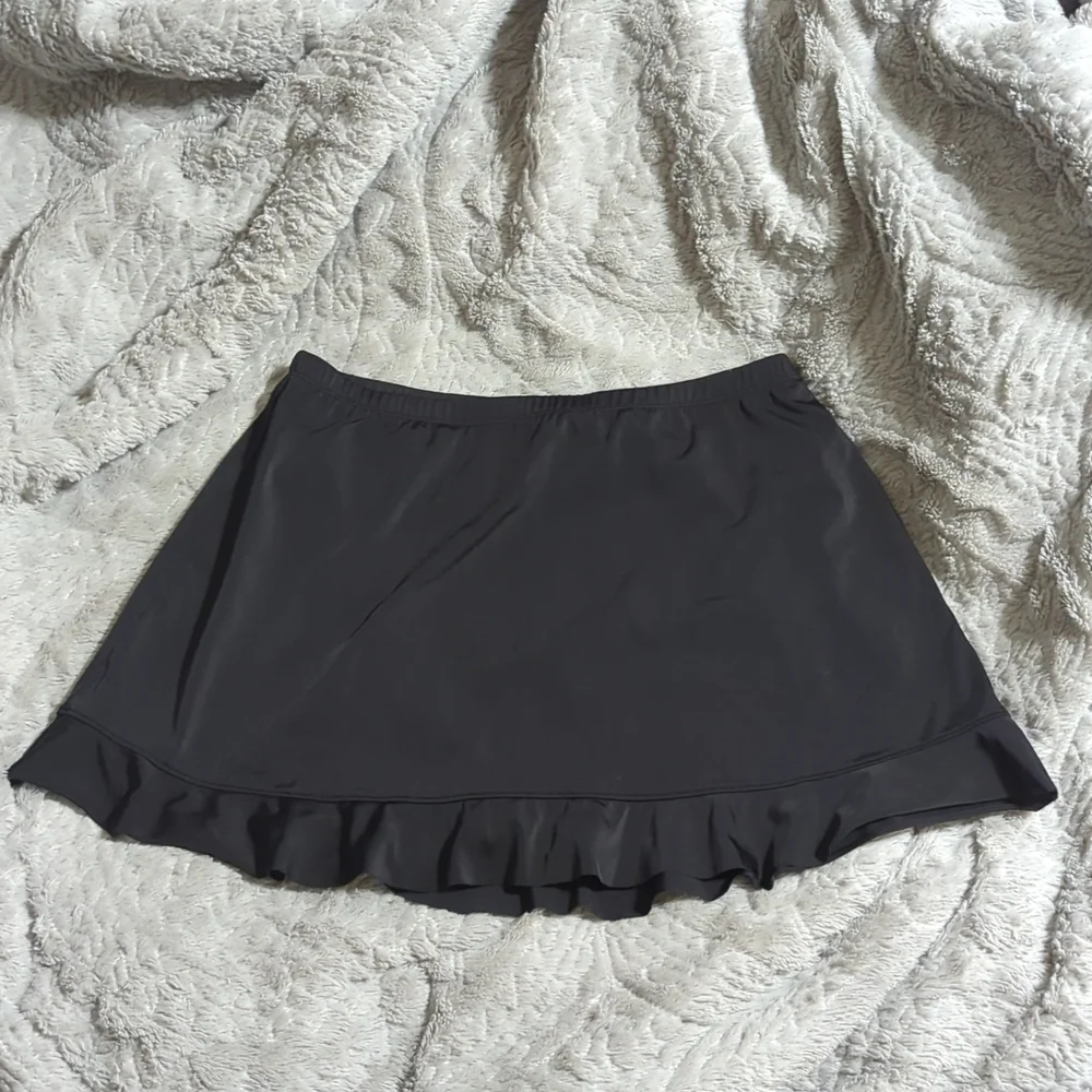 St John's Bay Black Swim Skirt